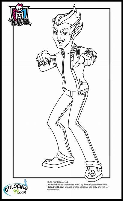 Coloring Pages Boys Monster Heath Burns Cartoon