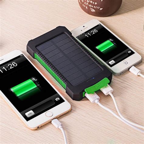 50000mah Solar Power Bank Portable External Battery Dual Usb Phone
