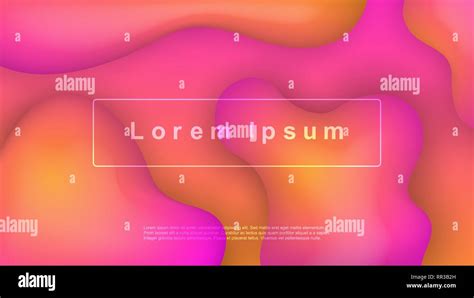 Liquid Abstract Shape Gradients Fluid Colorful 3d Background Trendy