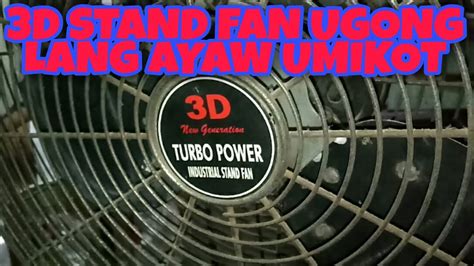 3d New Generation Turbo Power Industrial Stand Fan Repair Tutorial