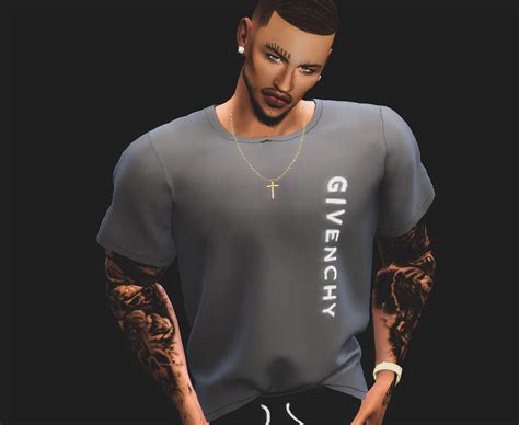 Sims4sisters — Naisims Givenchy Male Ts Mesh Regular