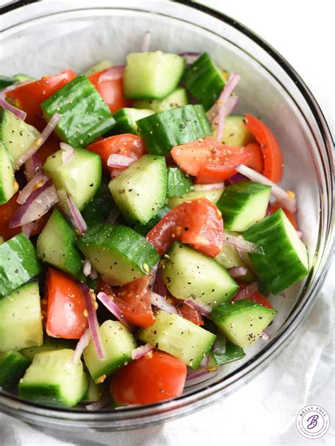 Cucumber Tomato Salad Belly Full