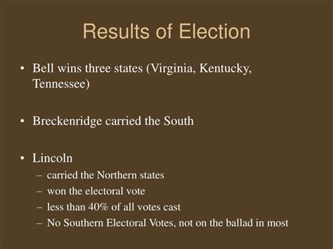 Ppt Election Of 1860 And Its Effects Powerpoint Presentation Free
