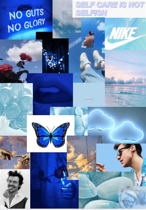Aesthetic Blue Collage Etsy