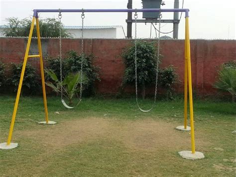 Yellow Mild Steel Playground Swing Seating Capacity 2 At Rs 15000 In
