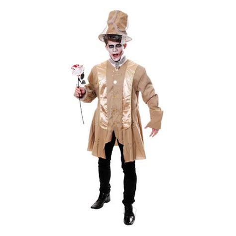 Mens Ghostly Gentleman Halloween Fancy Dress Costume World Of Dance