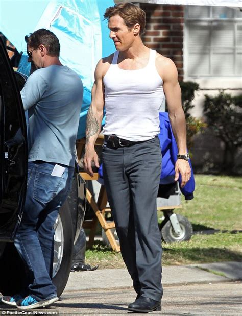 Matthew Mcconaughey Shows Off Muscular Physique On Set Of His New Tv
