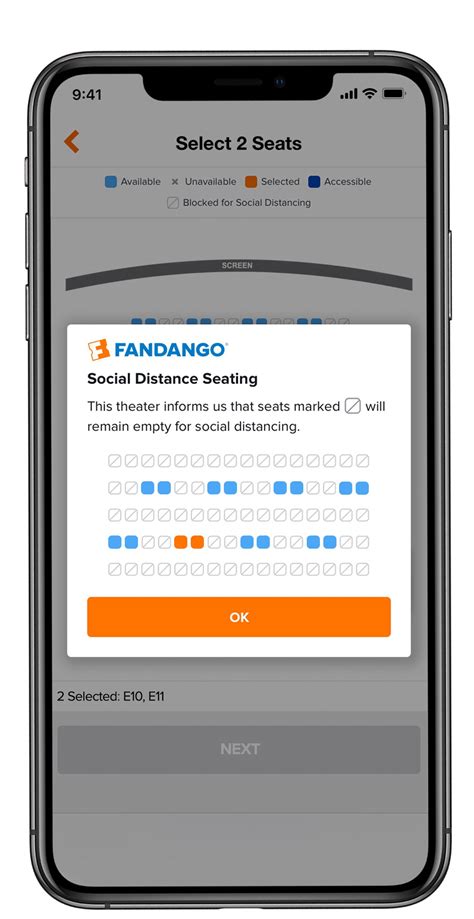 Fandango adds new features to highlight health precautions and