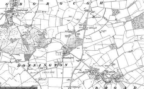 Historic Ordnance Survey Map Of Donnington 1900