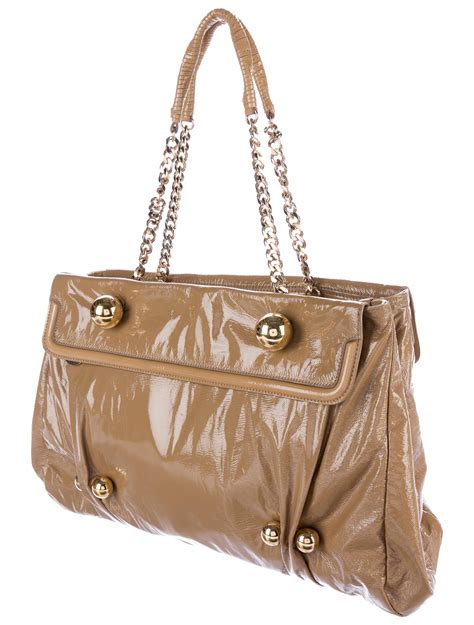 Stella Mccartney Patent Vegan Leather Tote Handbags Stl52370 The