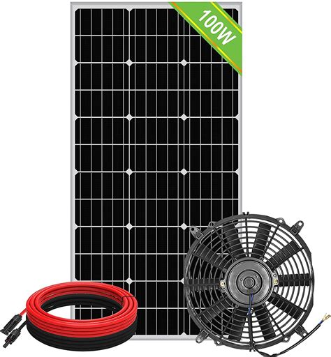 Buy Pumplus Chicken Coop Cooler Fan 100 Watt Solar Panel And 12in Solar