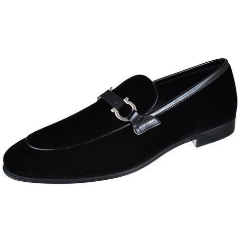 Ferragamo Seral Velvet Tux Loafer In Black For Men Lyst
