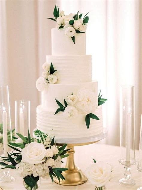 It's perfect for a wedding or birthday. 20 Simple Elegant Wedding Cakes for Spring/Summer 2020 ...