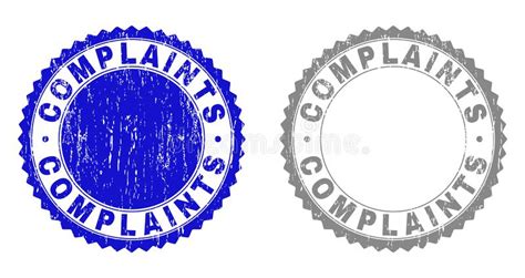 Grunge Complaints Scratched Stamps Stock Vector Illustration Of