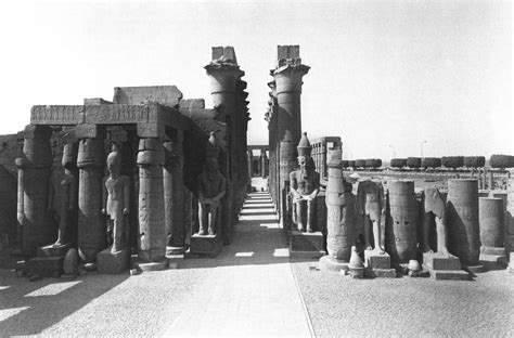 View Of The Colonnade Hall From The First Court Of Luxor Temple Luxor Temple
