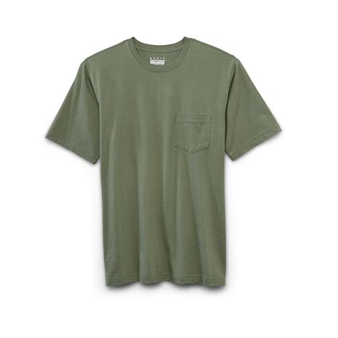 Basic Editions Mens Pocket T Shirt
