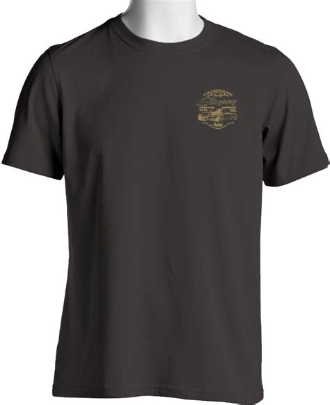 BURLY 69 L88 CORVETTE Laid Back USA T Shirt Charcoal Gliptone Europe