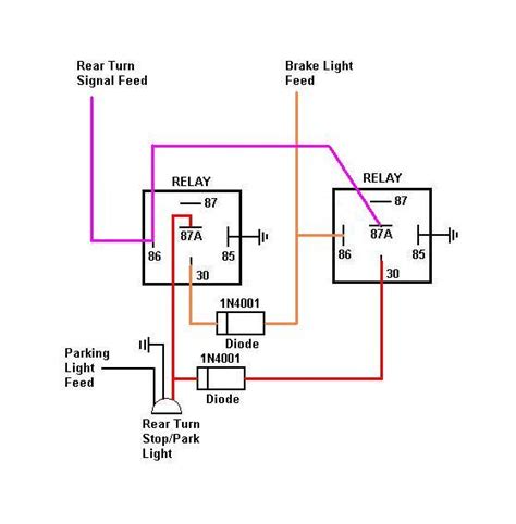 Combined Brake And Turn Signal Wiring Diagram Wiring Diagram