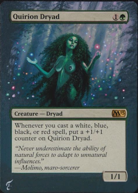Mtg Alters By Tila Quirion Dryad M13 Sexy Art