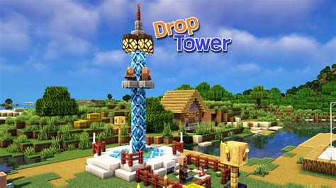 Minecraft Village Drop Tower Tutorial Youtube