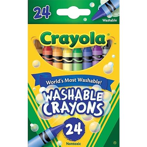 Crayola Washble Crayons 24pack Staples