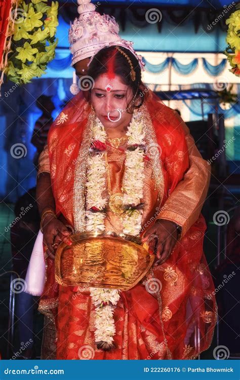Bengali Hindu Wedding Rituals Sindoor Daan Editorial Photo Image Of