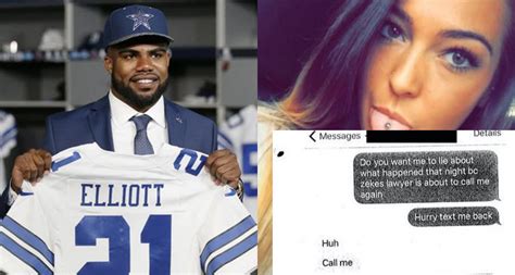 Released Text Messages Show Ezekiel Elliotts Girlfriend Lying To Set Him Up For Domestic