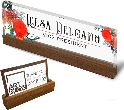 Artblox Office Personalized Name Plate For Desk With