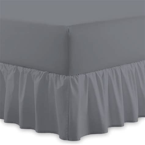 Plain Polycotton Fitted Valance Sheet Easy Care 16 40cm Extra Deep