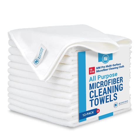 Buy Mw Pro Microfiber Cleaning Cloth White Pack Size X