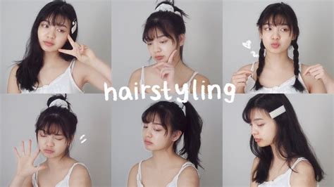 Easy And Cute Kpop Inspired Hairstyles For Medium Hair 🌷7 Hairstyles