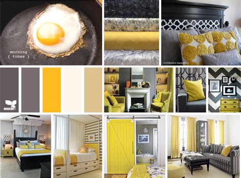 I love Grey and Yellow! | Grey color scheme, Color palette yellow, Yellow interior