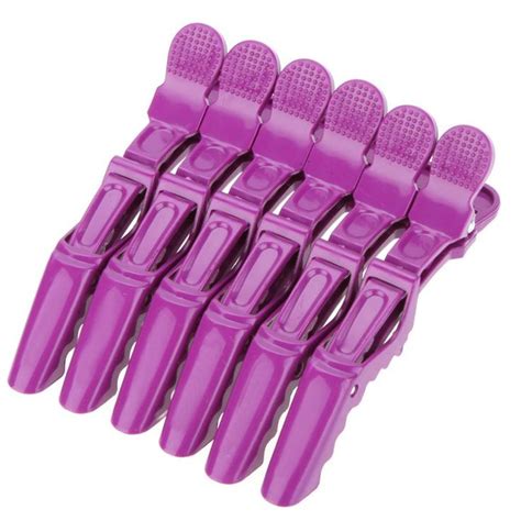 Anself 6pcs Sectioning Clips Clamps Hairdressing Salon Hair Grip