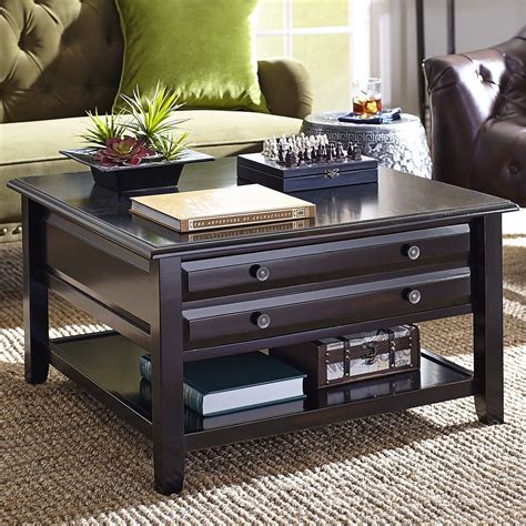 Anywhere Square Coffee Table Rubbed Black Coffee Table Coffee