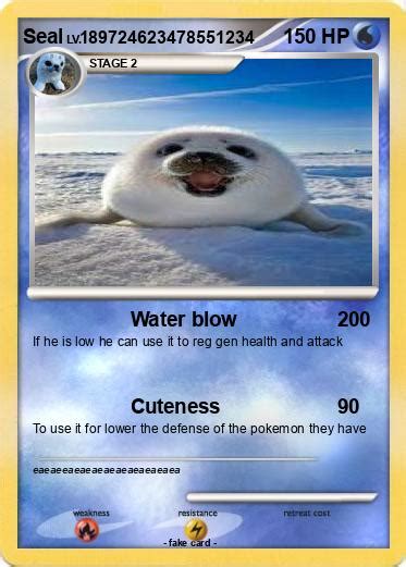 Pokémon Seal 203 203 Water Blow My Pokemon Card