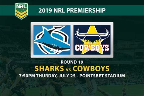 The sharks continued their good run — but not without a late scare. Sharks vs Cowboys betting preview | NRL 2019 | Round 19