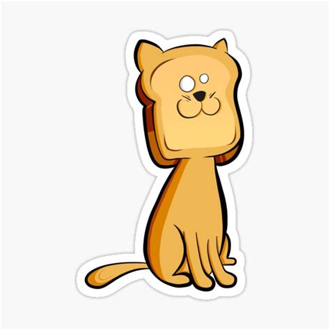 Cute Pure Bread Cat Sticker For Sale By Artbynabes Redbubble