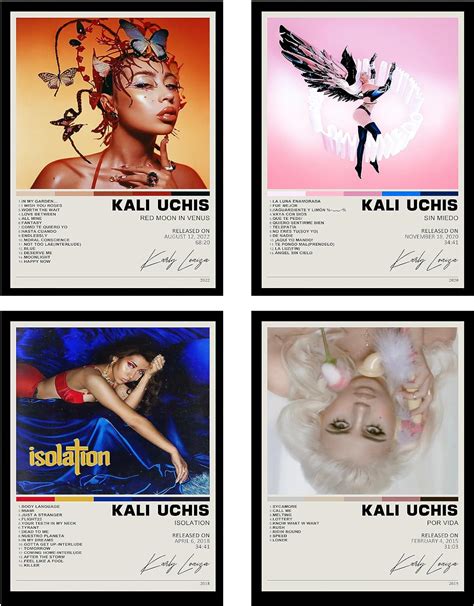 Amazon Devenalsa Kali Uchis Set Of 4 Album Cover Posters 12 By 18