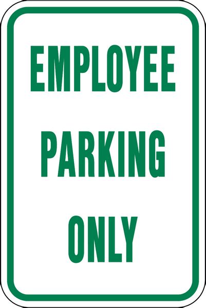 Parking Employee Only Western Safety Sign