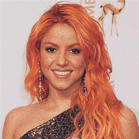 Shakira Celebrities As Redheads Instagram Photos Popsugar Beauty