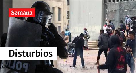 Urgente Batalla campal en el centro de Bogotá