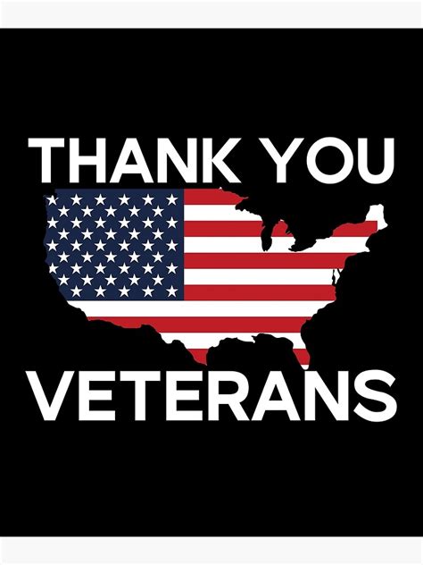 thank you veterans veteran day for women poster by justkm redbubble