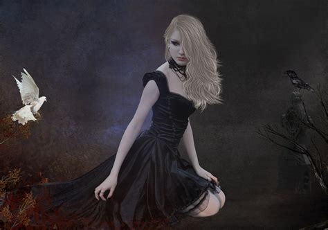 Manipulation Cg Digital Art Women Girls Females Gothic