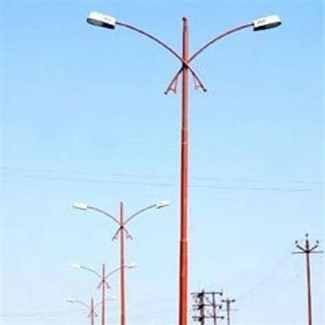 Mild Steel Double Arm Lighting Pole At Rs 6800piece Mild Steel Pole