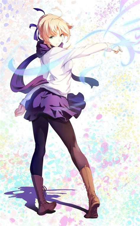 Saber Casual Clothing Fate Zero Manga Comics Chica Anime Manga Kawaii Anime Otaku Arturia