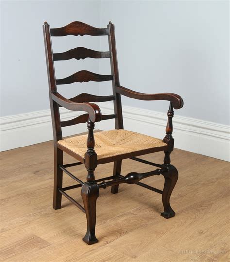 We have various refectory tables to match if you are looking for a complete farmhouse set up recently. 8 Oak Ladder Back Farmhouse Dining Chairs (c.1890 ...