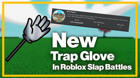 Roblox Slap Battles New Trap Glove Youtube