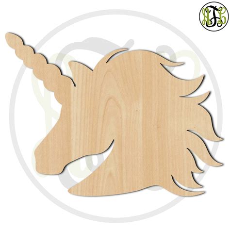 Unicorn 230054 Animal Cutout Unfinished Wood Cutout Wood Craft