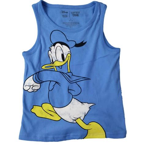 Infant And Toddler Boys Disney Blue Donald Duck Bird Tank Top Muscle