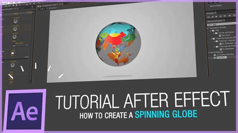 After Effects Tutorial How To Create A Spinning Globe In After